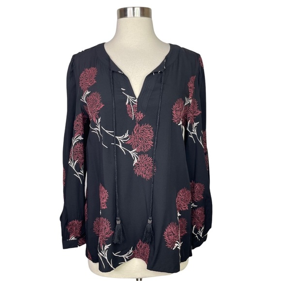 Stitch Fix l Daniel Rainn Francesca Embroidered Tassel Detail Top, Small - Picture 2 of 11